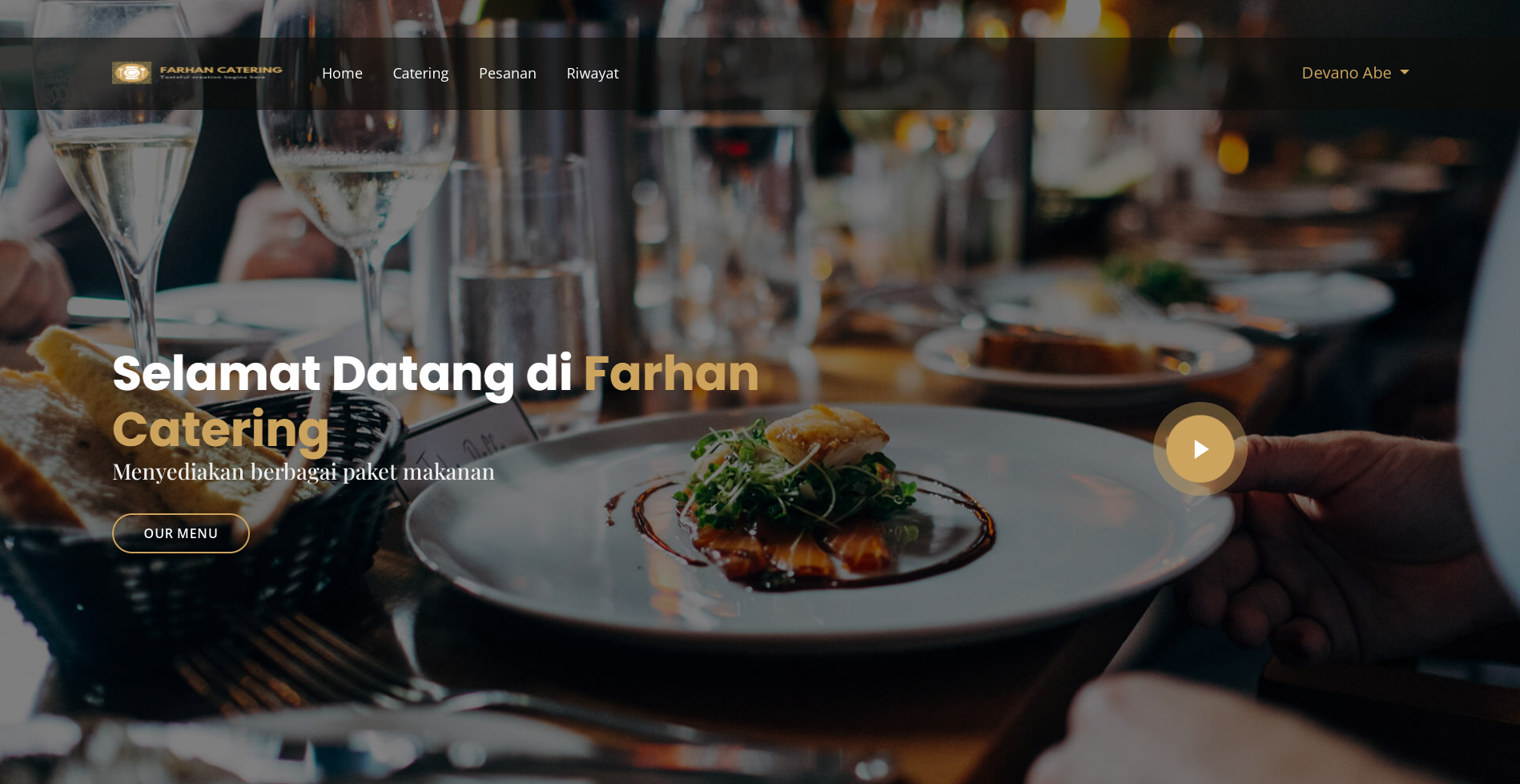Farhan Catering Website